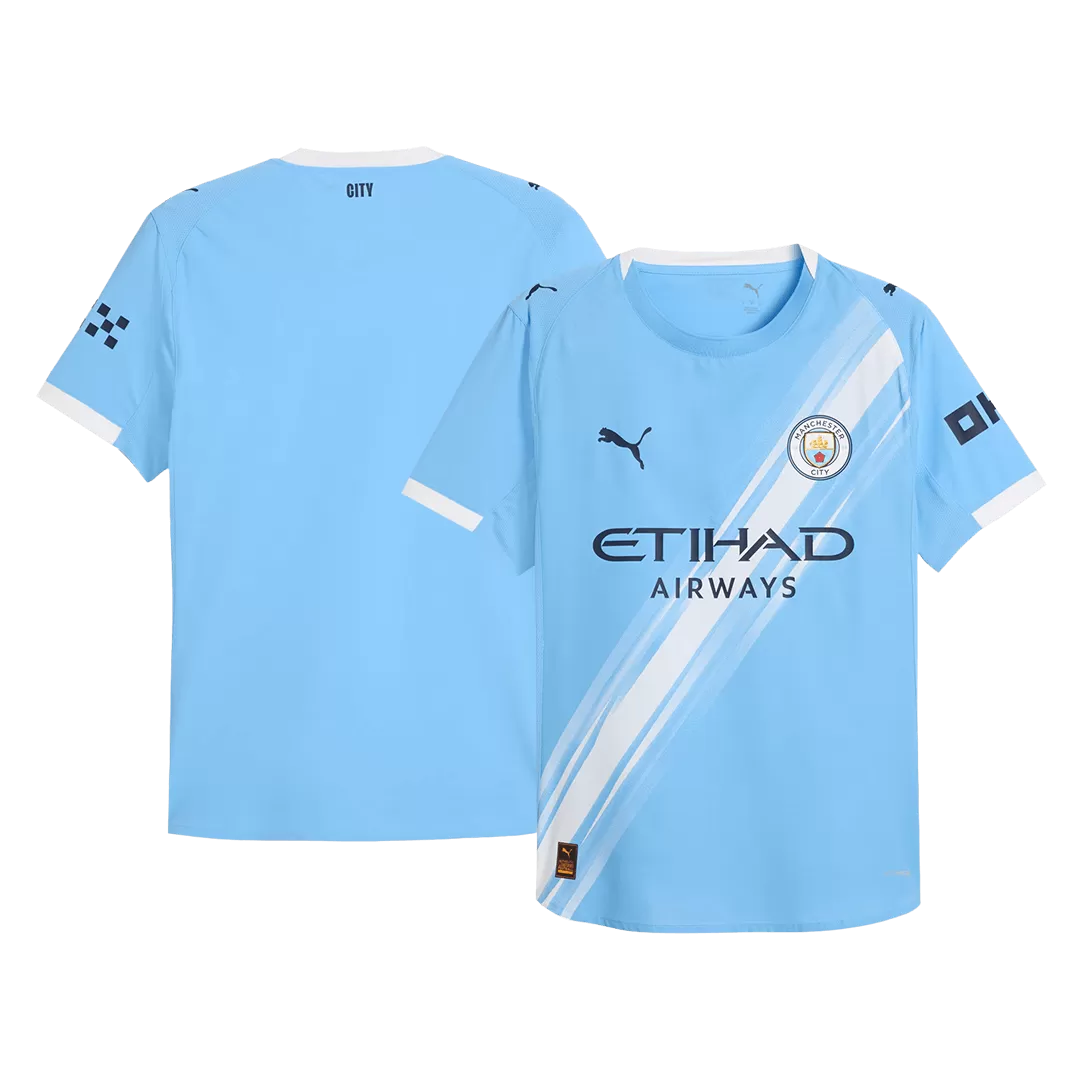 Manchester City Home Authentic Soccer Jersey 2025/26 - Image 3