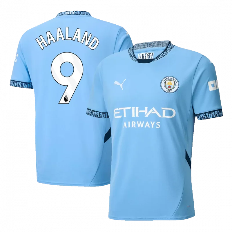 HAALAND #9 Manchester City Home Soccer Jersey