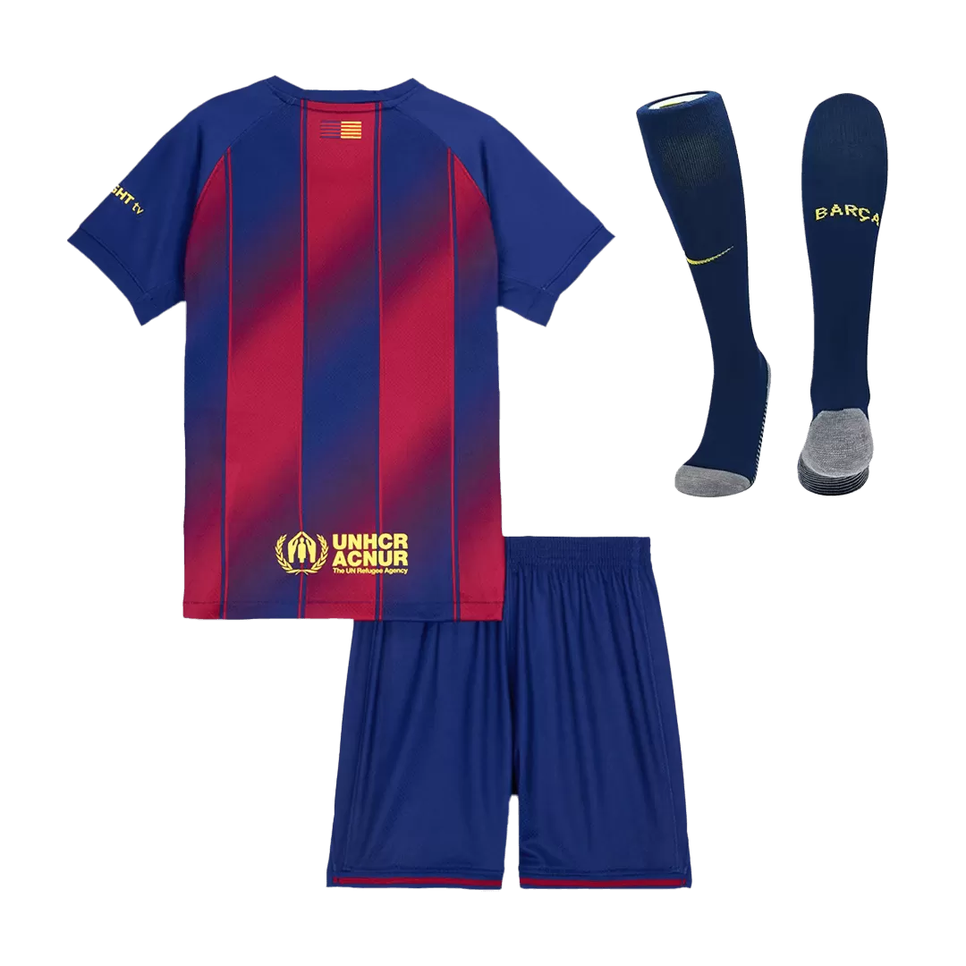 Barcelona Home Kids Soccer Jerseys Full Kit 2025/26 - Image 2