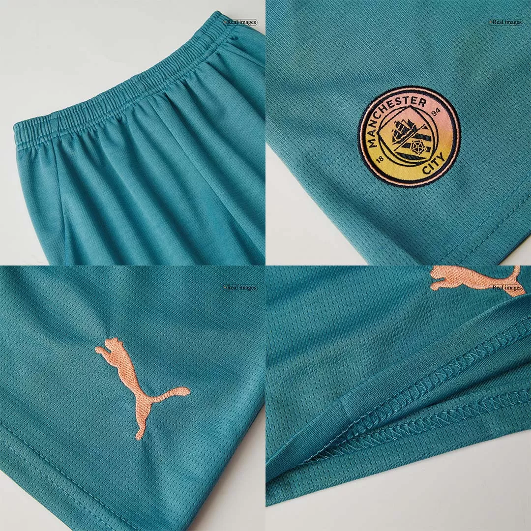 Manchester City Fourth Away Kids Soccer Jerseys Kit- Definitely City (UCL) - Image 18