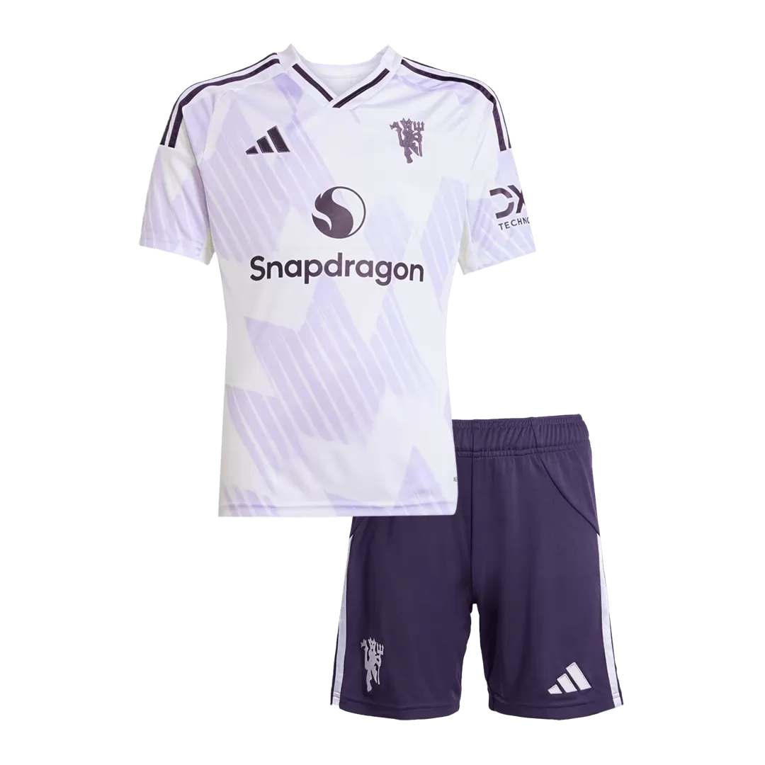 Manchester United Away Soccer Jersey 2025/26 Kids