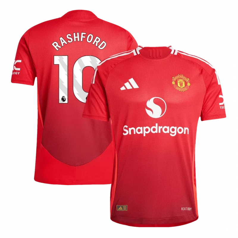 RASHFORD #10 Manchester United Home Authentic Soccer Jersey