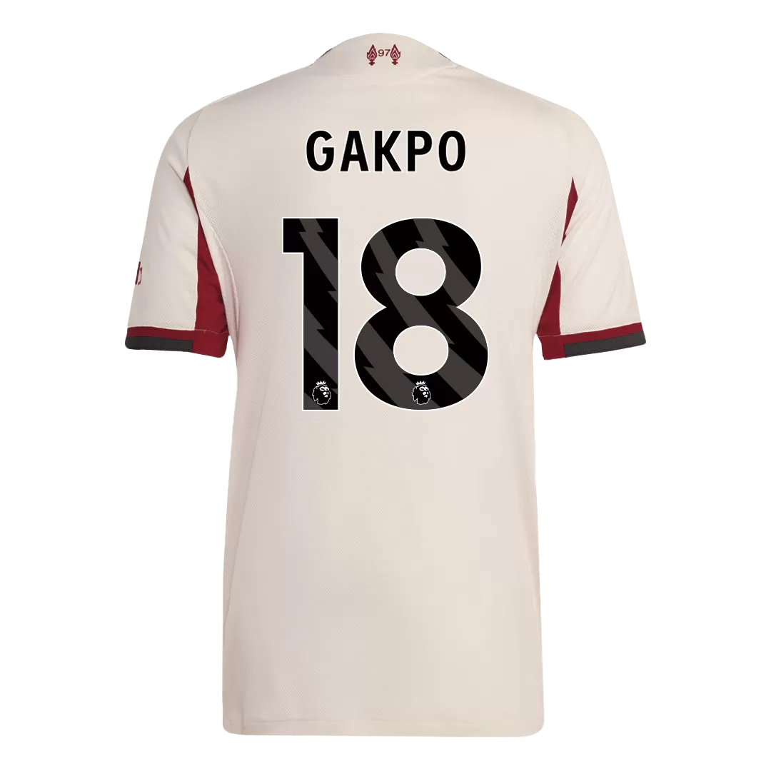 GAKPO #18 Liverpool Away Authentic Soccer Jersey 2025/26 - Image 3