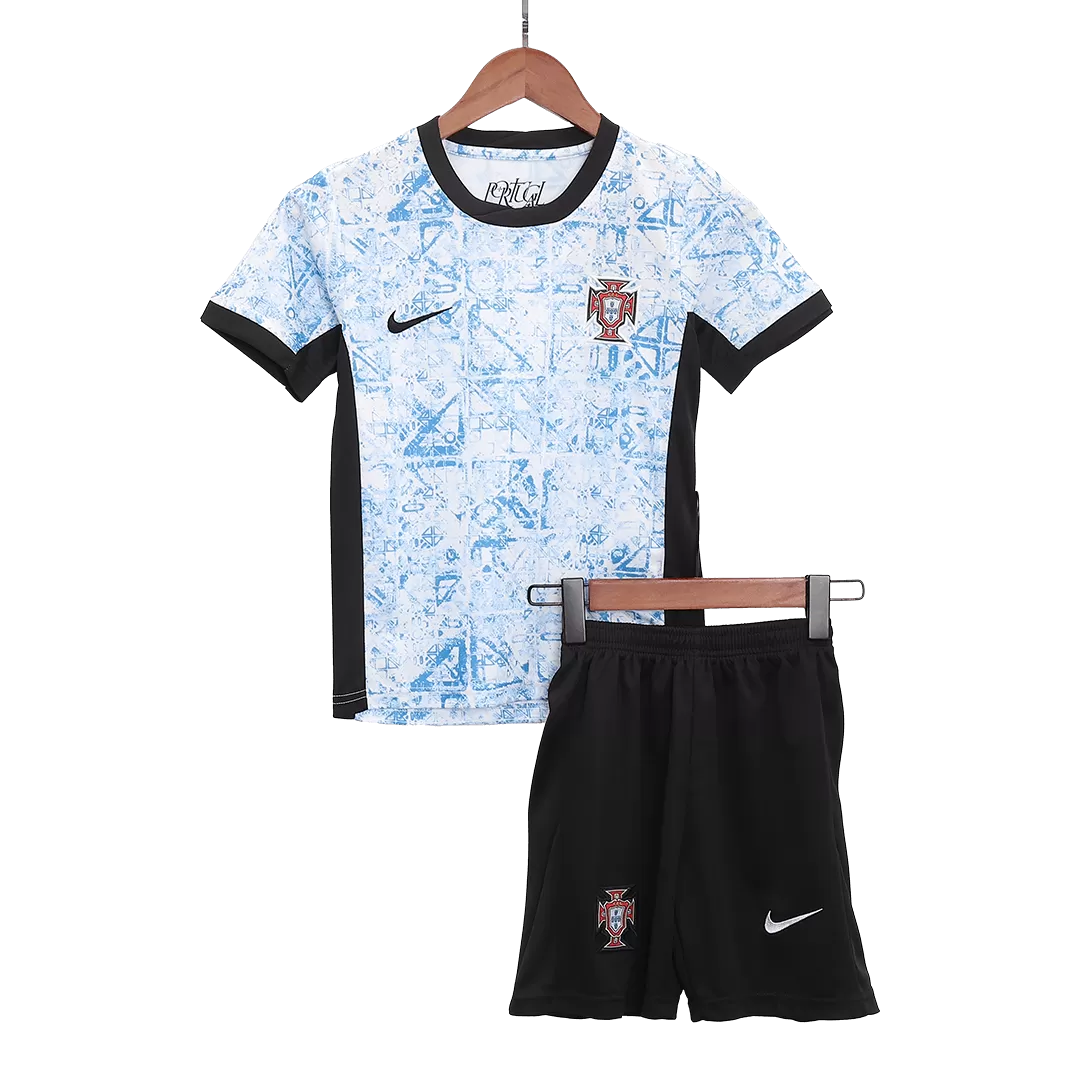 Portugal Away Kids Soccer Jerseys Full Kit EURO - Image 3