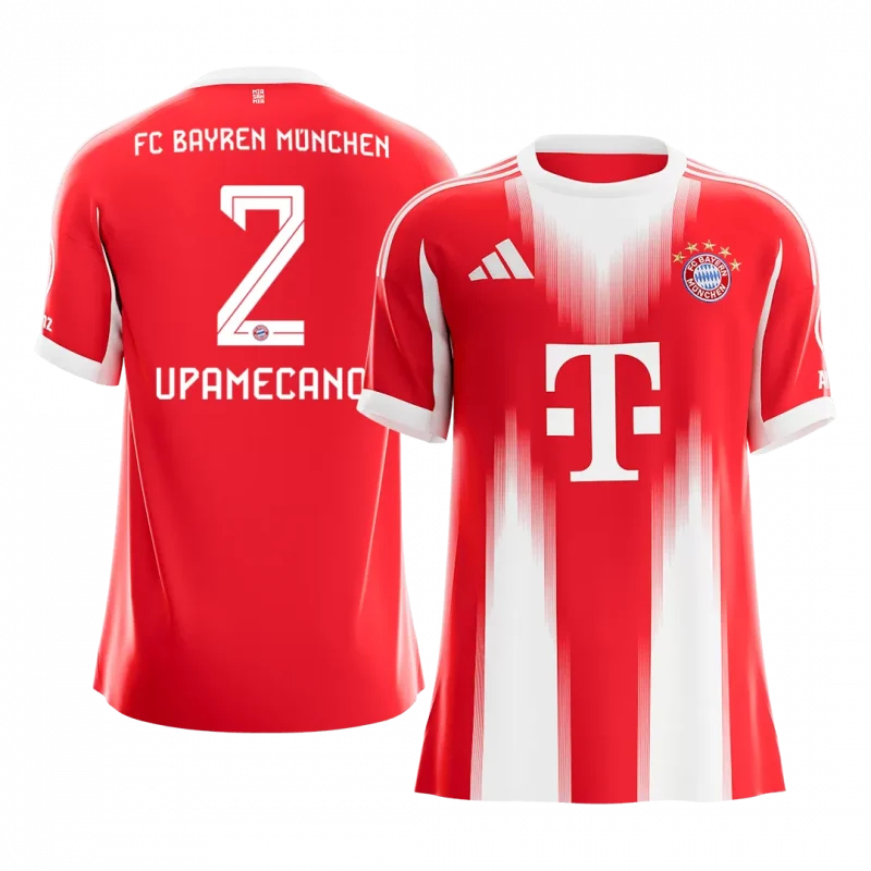 UPAMECANO #2 Bayern Munich Home Soccer Jersey 2025/26