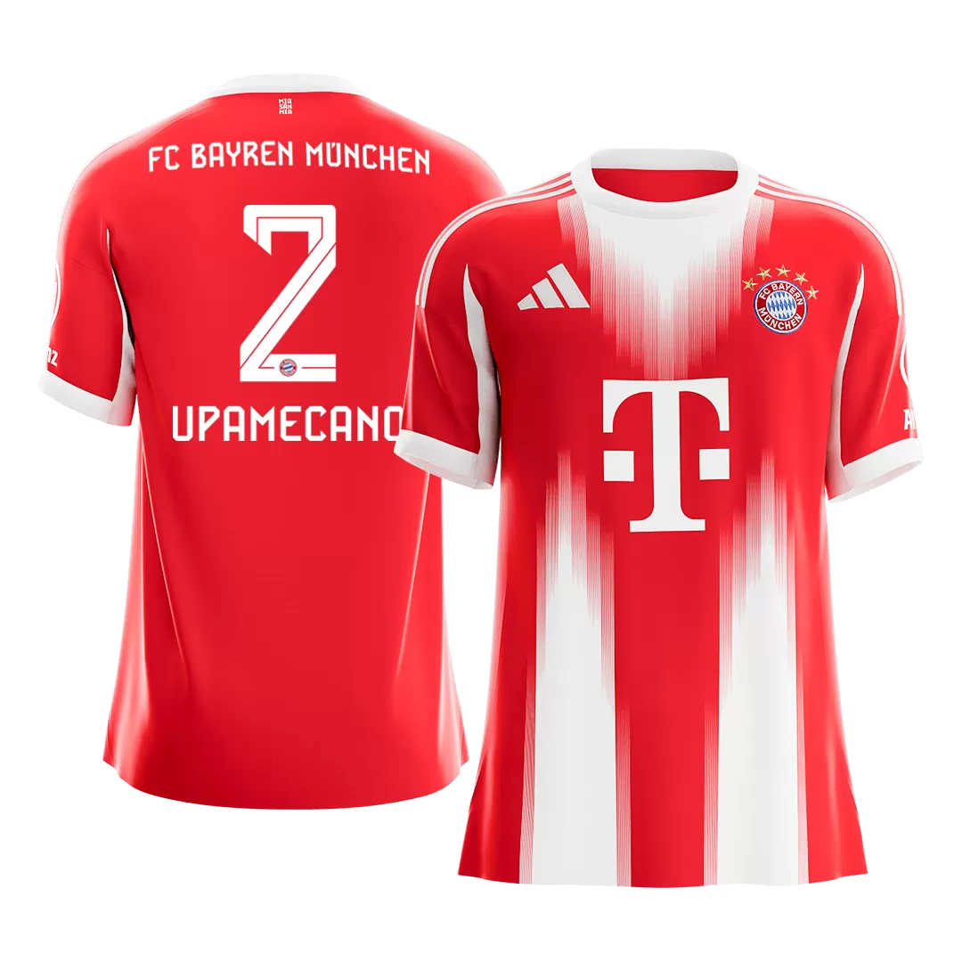 UPAMECANO #2 Bayern Munich Home Soccer Jersey 2025/26