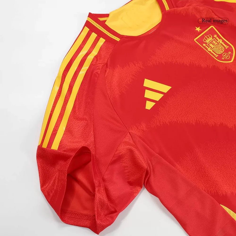 LAMINE YAMAL #19 Spain Home Authentic Soccer Jersey EURO - Image 6
