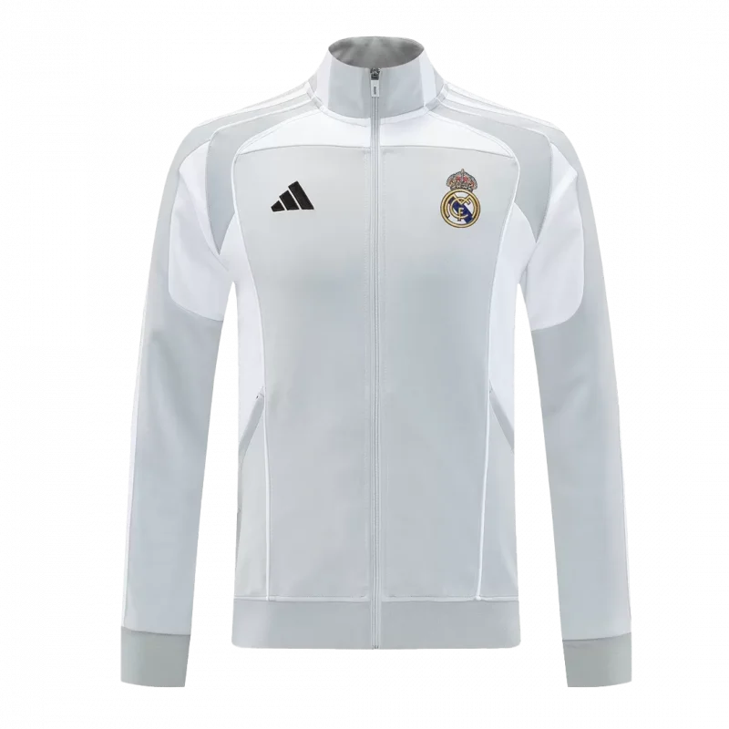 Real Madrid Home Track Jacket 2025/26 - Gray
