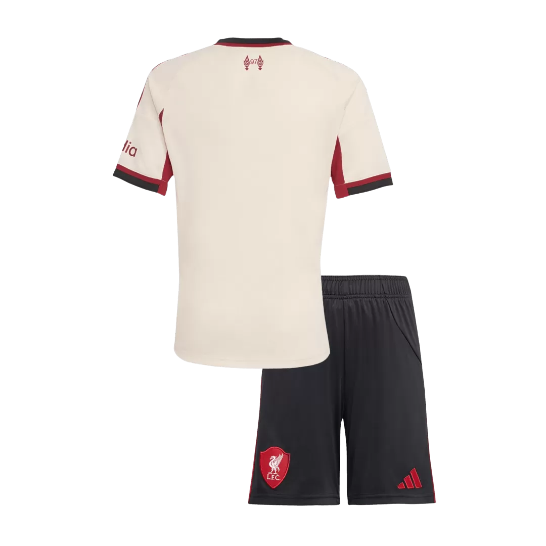 Liverpool Away Kids Soccer Jerseys Kit 2025/26 - Image 2