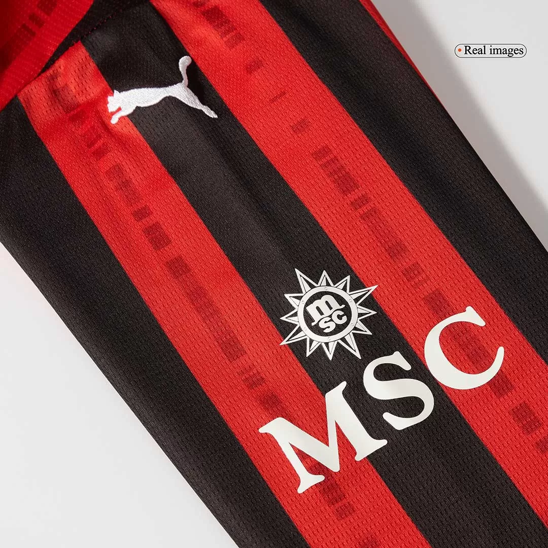 AC Milan Home Long Sleeve Soccer Jersey - Image 12