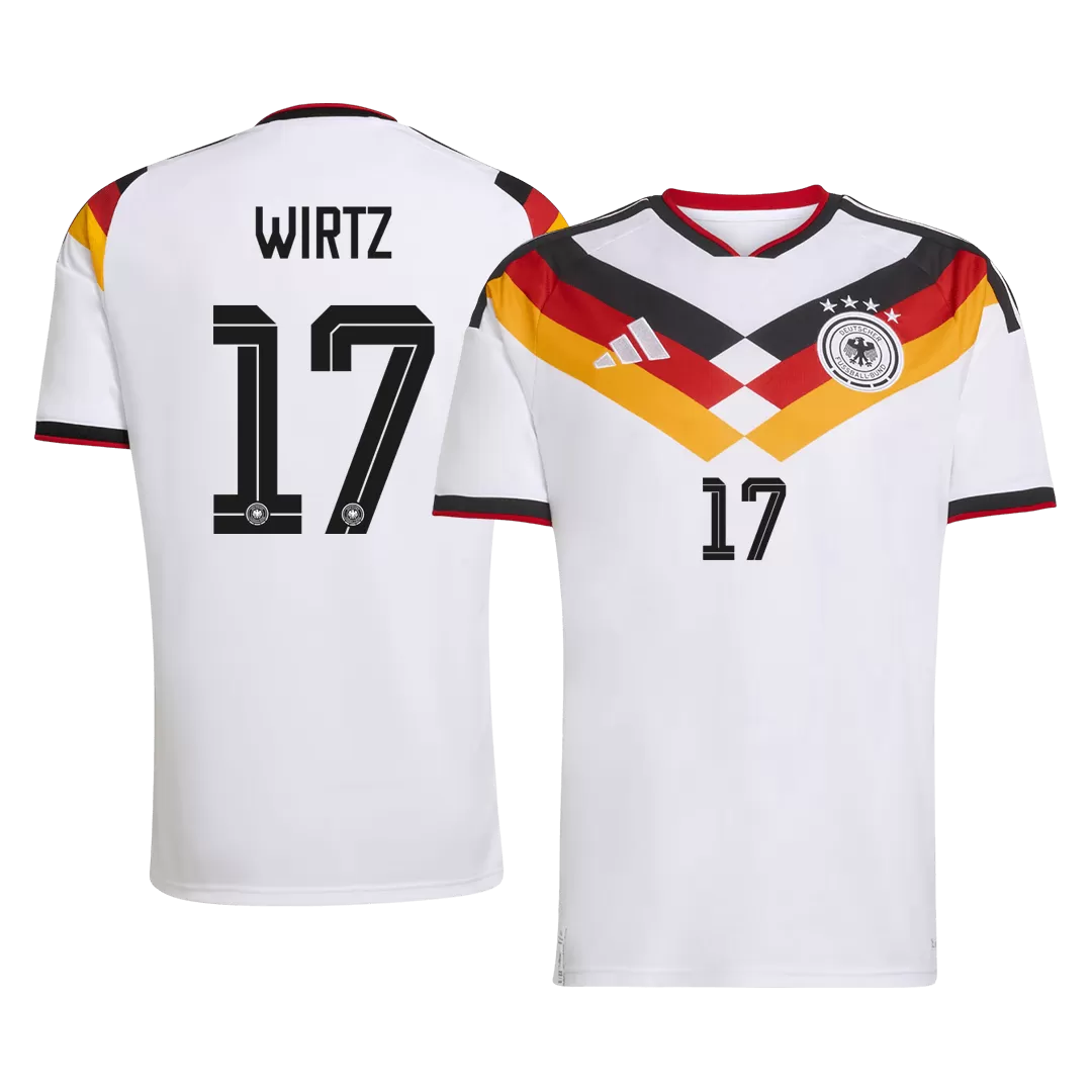 WIRTZ #17 Germany Home Soccer Jersey World Cup 2026