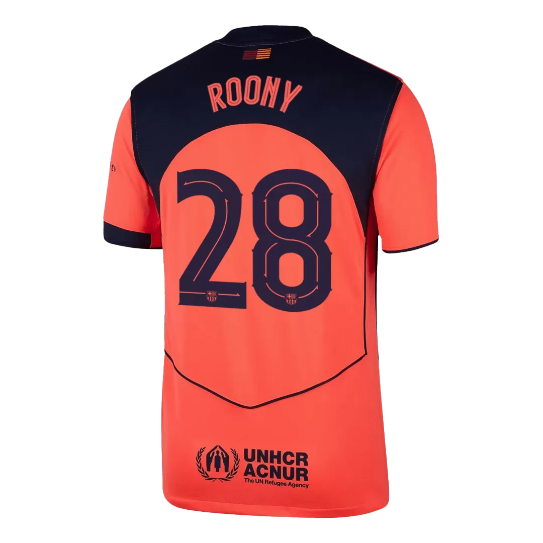 ROONY #28 Barcelona Third Away Soccer Jersey 2025/26 - Image 3