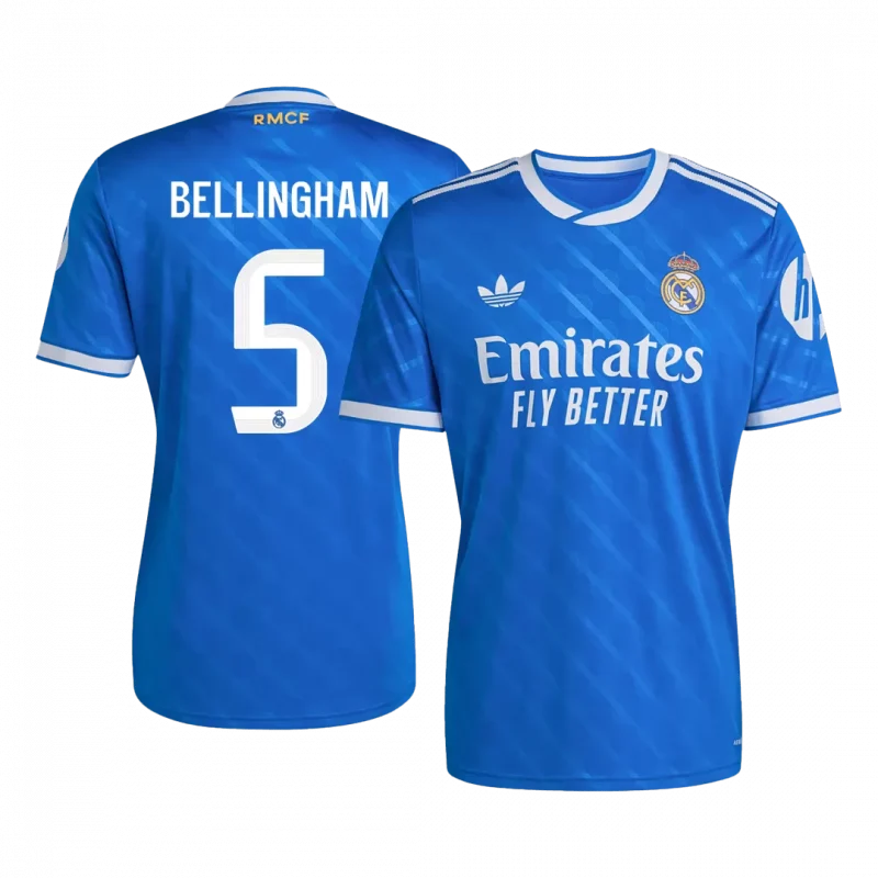 BELLINGHAM #5 Real Madrid Third Away Soccer Jersey 2025/26