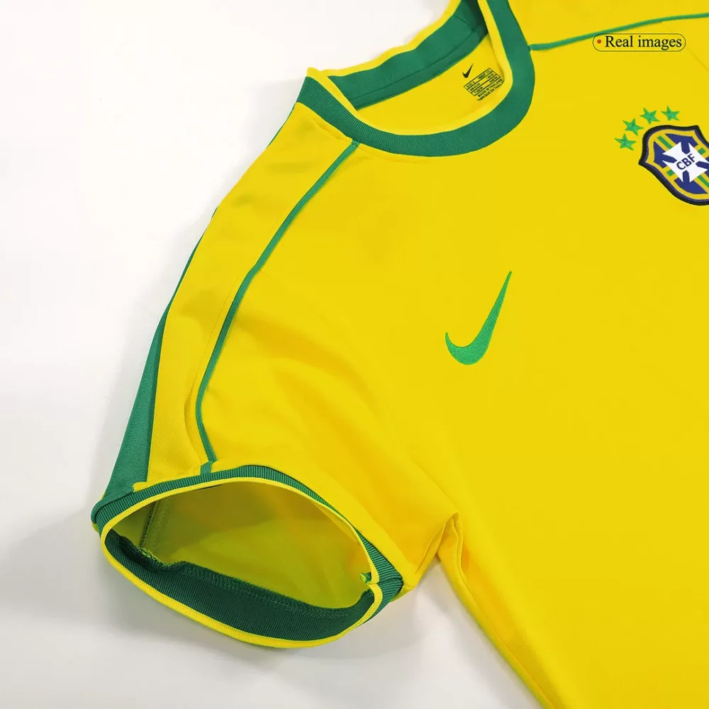 Vintage Soccer Jersey RONALDO #9 Brazil Home 1998 - Image 8