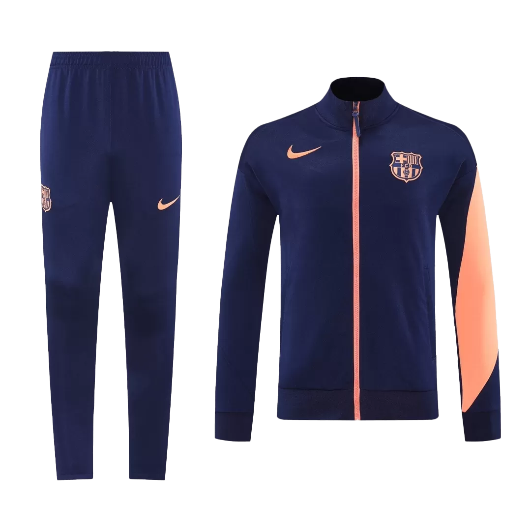 Barcelona Jacket Tracksuit 2025/26 Navy&Orange