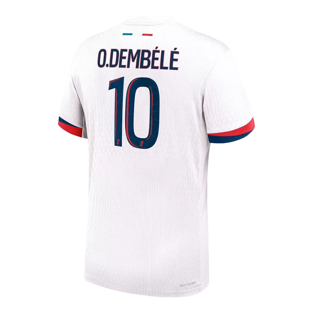 O.DEMBÉLÉ #10 PSG Away Authentic Soccer Jersey - Image 3
