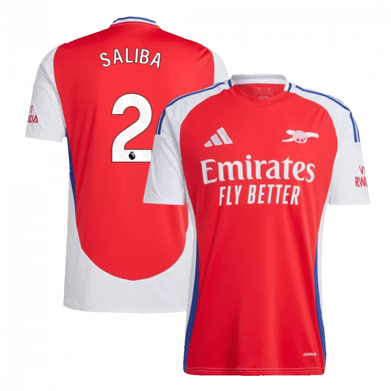 SALIBA #2 Arsenal Home Soccer Jersey
