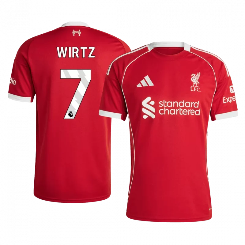 WIRTZ #7 Liverpool Home Soccer Jersey 2025/26