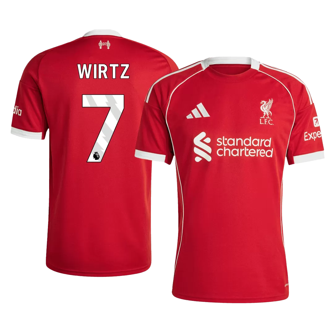 WIRTZ #7 Liverpool Home Soccer Jersey 2025/26