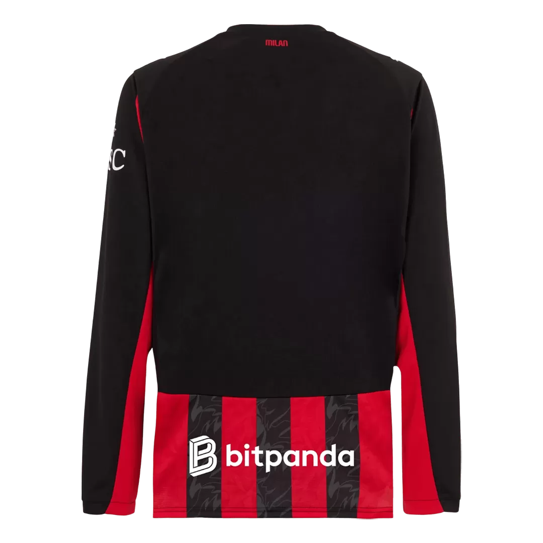 AC Milan Home Long Sleeve Jersey 2025/26 - Image 2
