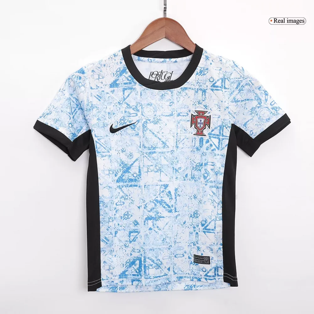 Portugal Away Kids Soccer Jerseys Full Kit EURO - Image 4