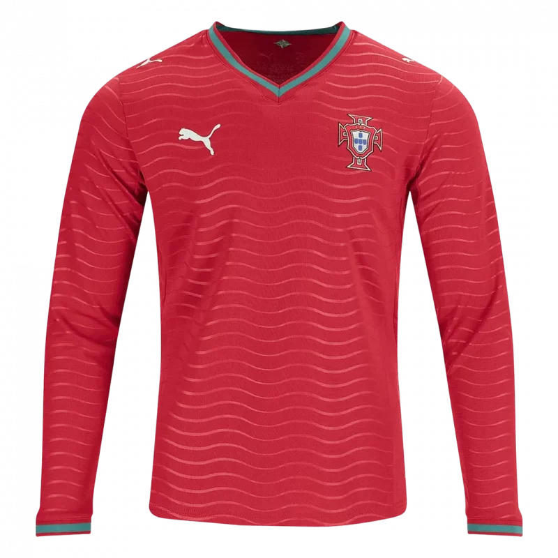 Portugal Home Long Sleeve Player Version Jersey World Cup 2026