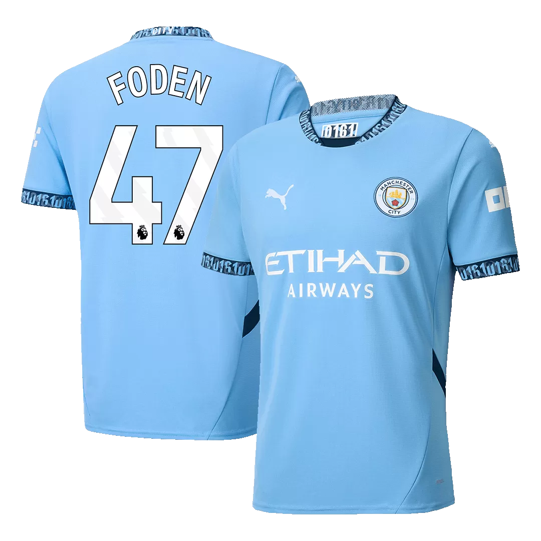 FODEN #47 Manchester City Home Soccer Jersey