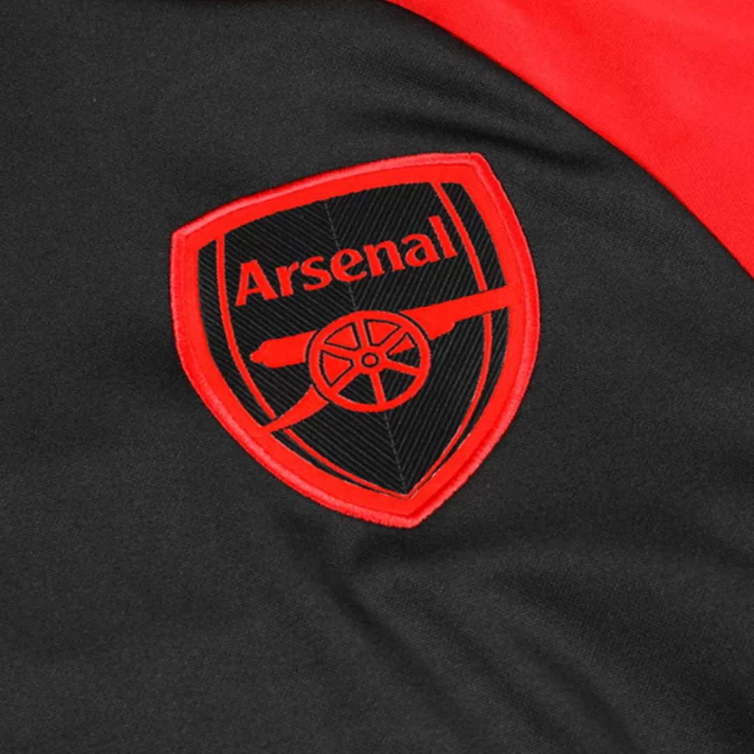 Arsenal 1/4 Zip Tracksuit Kids Black - Image 9