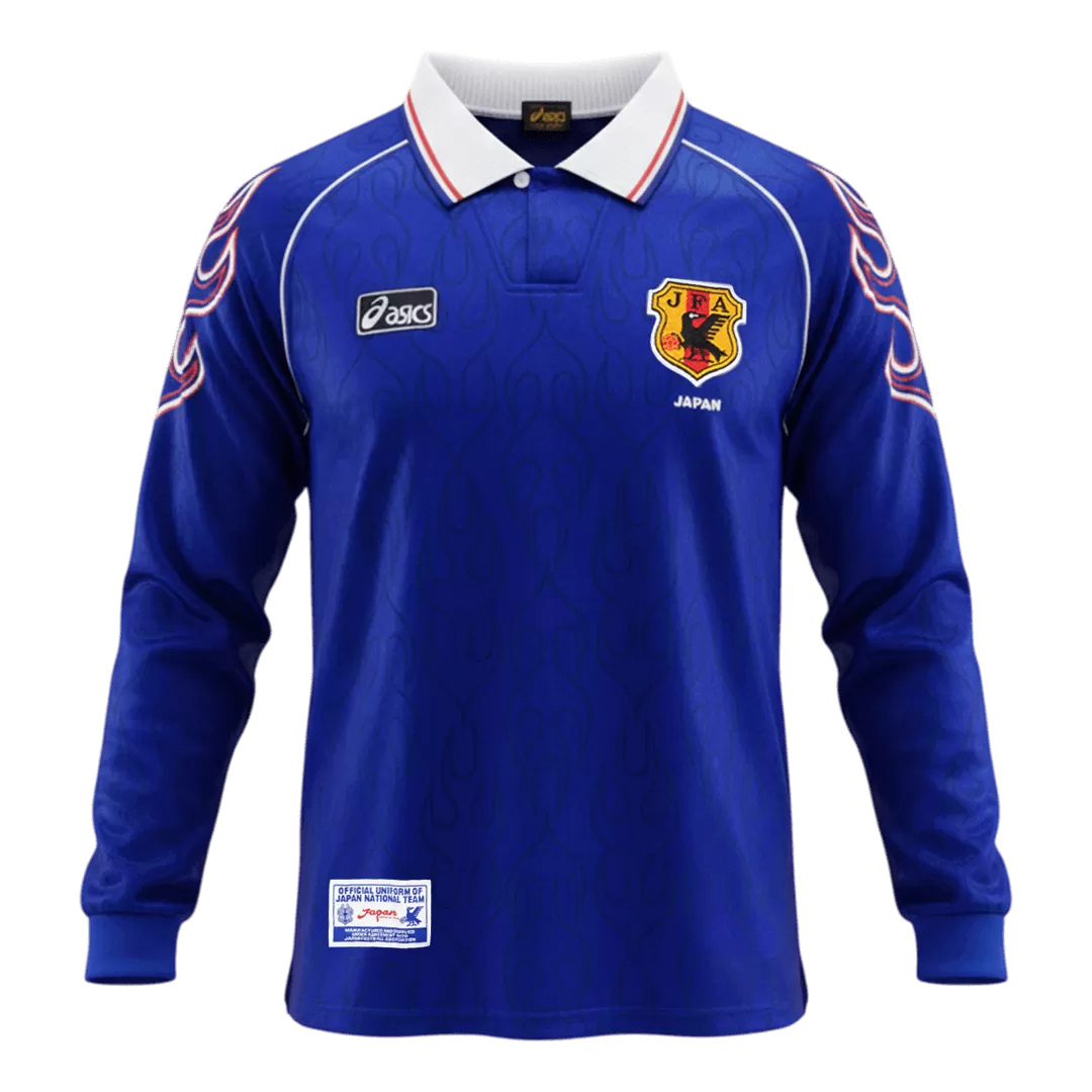 Retro Soccer Jersey Japan Home Long Sleeve 1998 - Image 3