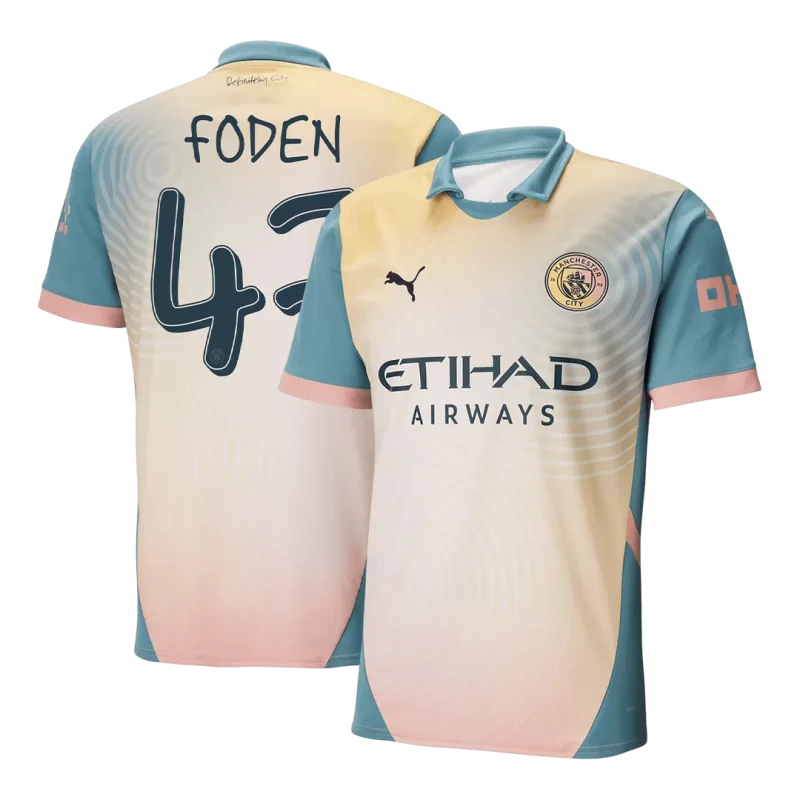 FODEN #47 Manchester City Fourth Away Soccer Jersey - Definitely City