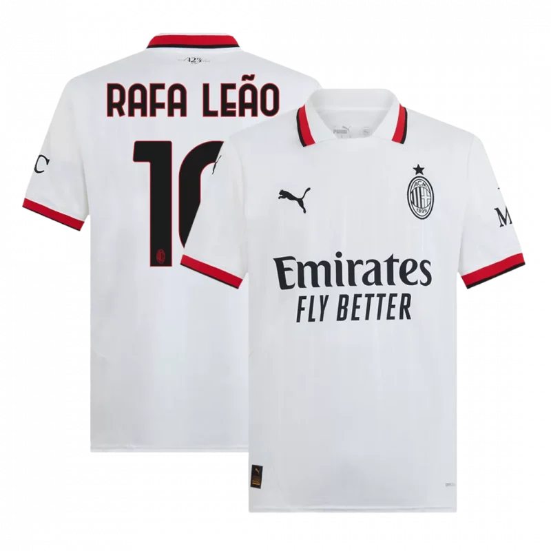 RAFA LEÃO #10 AC Milan Away Soccer Jersey