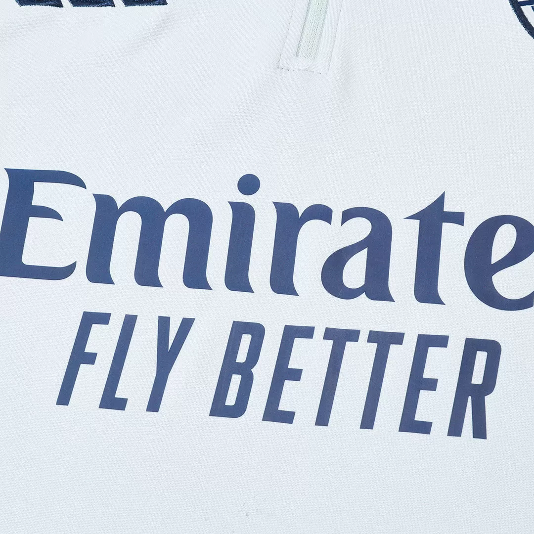 Arsenal 1/4 Zip Tracksuit 2025/26 Kids White - Image 8