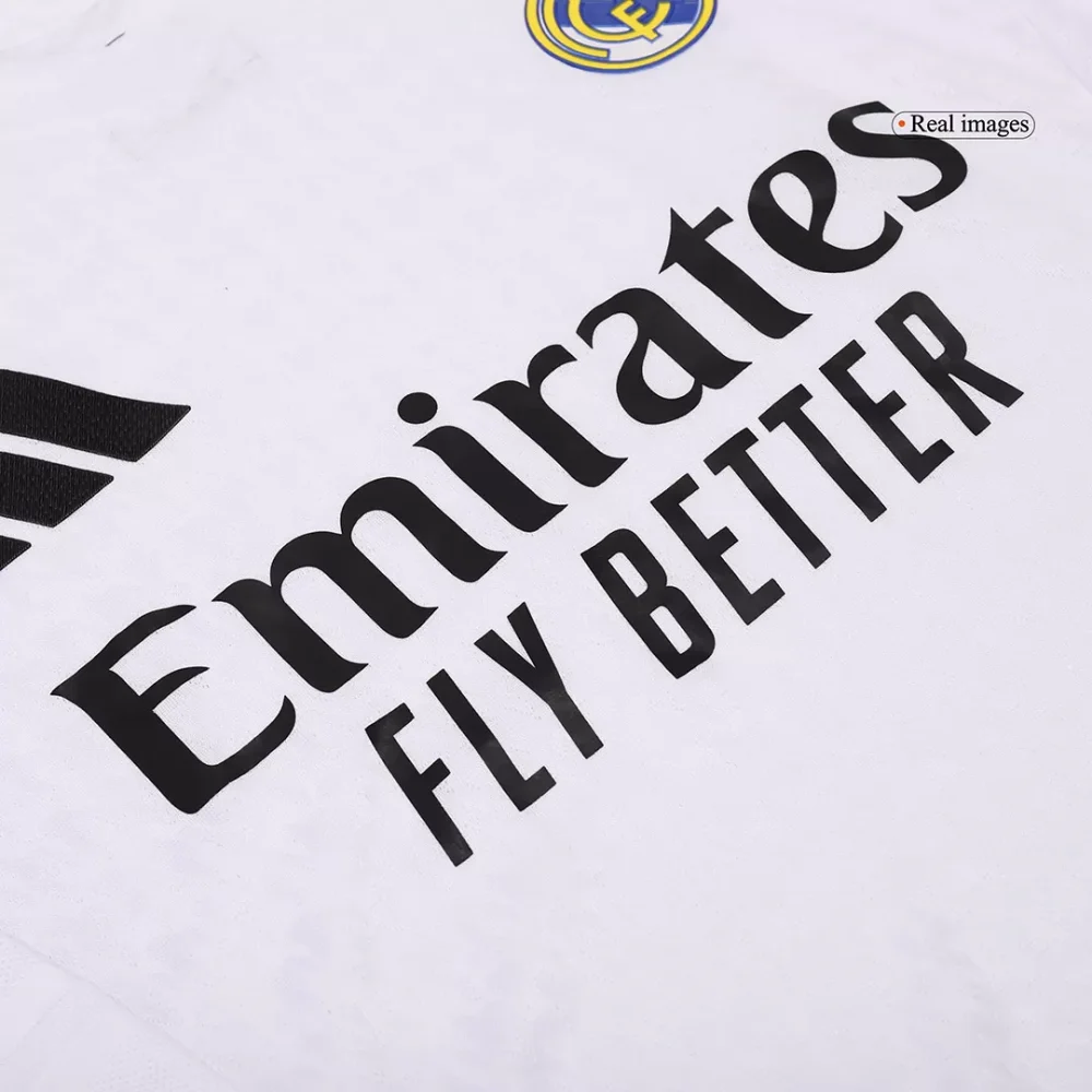 Authentic Real Madrid Home Long Sleeve Soccer Jersey - Image 11