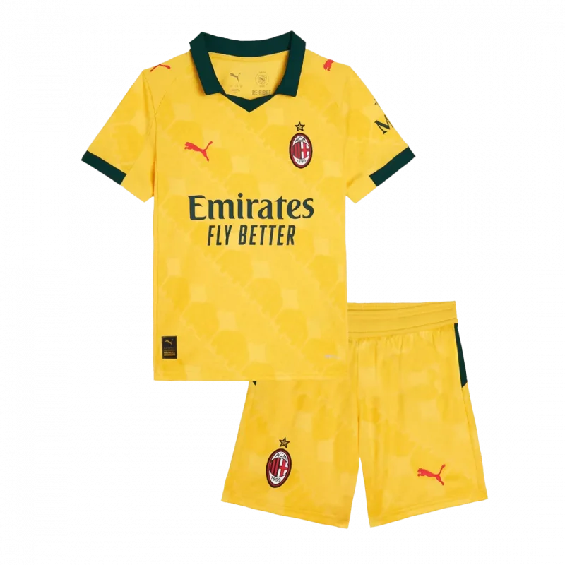 AC Milan Third Away Kids Soccer Jerseys Kit 2025/26