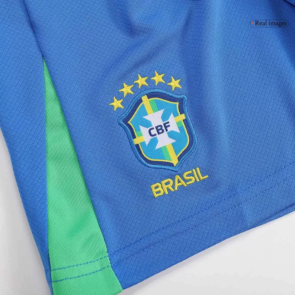 Brazil Home Kids Soccer Jerseys Kit Copa America - Image 14