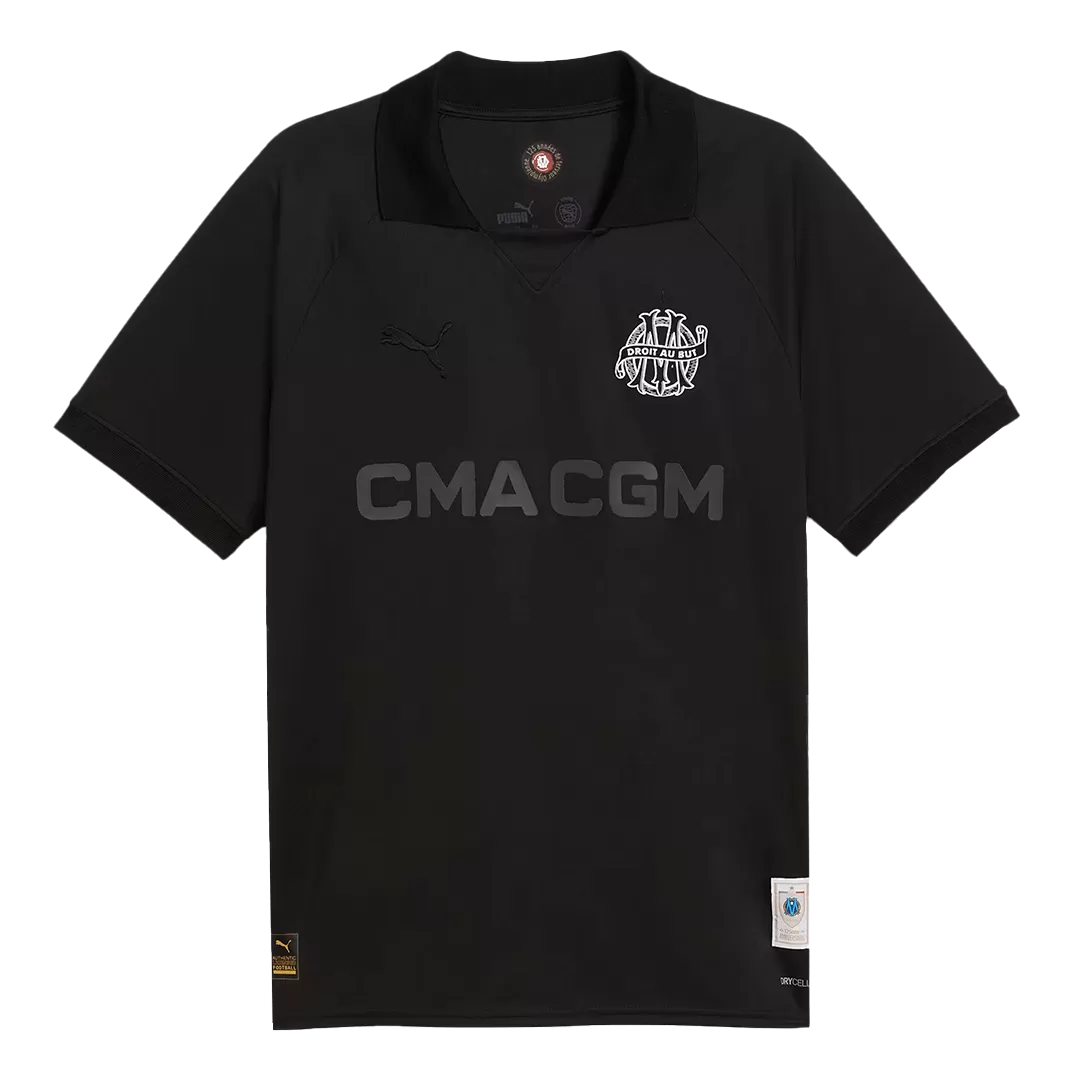 Marseille Goalkeeper Soccer Jersey Black - 125th Anniversary - Image 4
