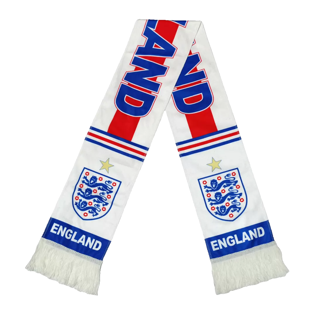 England Soccer Scarf White