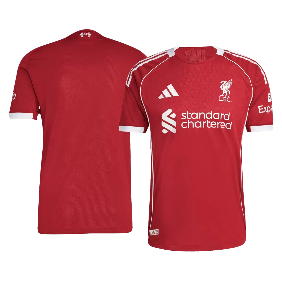 Liverpool Home Authentic Soccer Jersey 2025/26 - Image 3