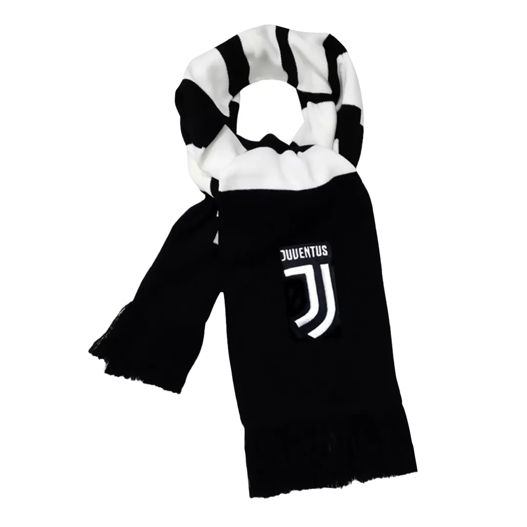 Juventus Soccer knitting Scarf Black&White