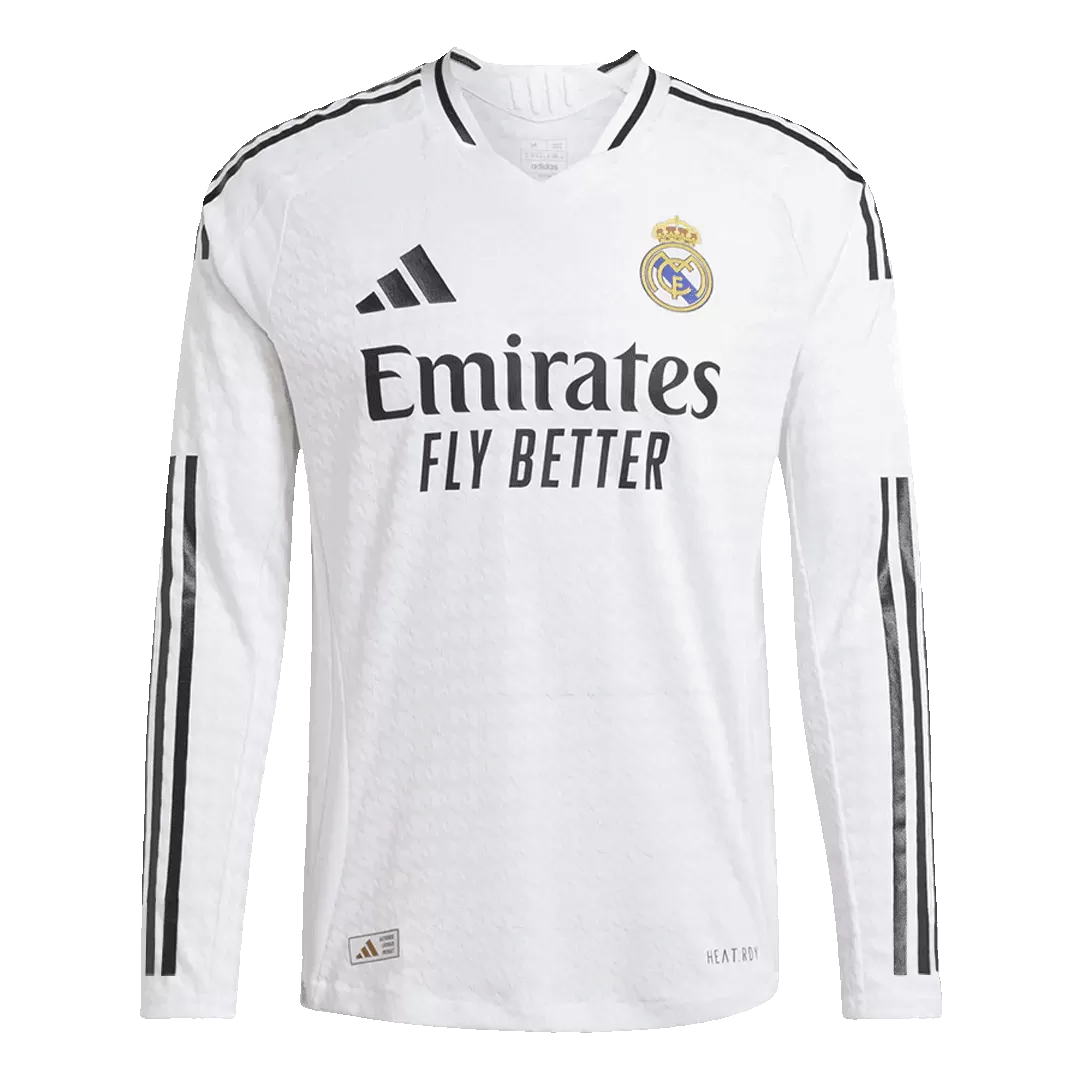 Authentic Real Madrid Home Long Sleeve Soccer Jersey