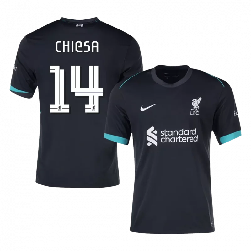 CHIESA #14 Liverpool Away Soccer Jersey - UCL