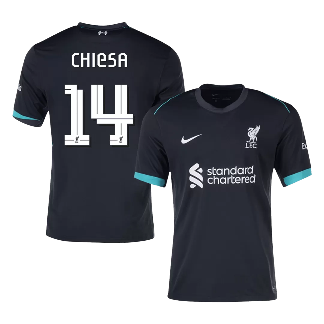 CHIESA #14 Liverpool Away Soccer Jersey - UCL