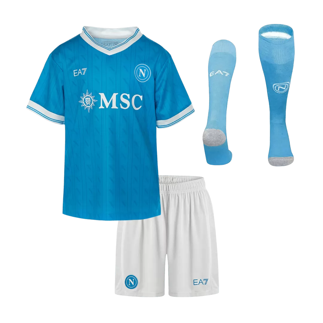 Napoli Home Kids Soccer Jerseys Full Kit 2025/26