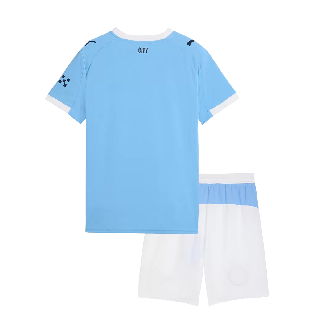 Manchester City Home Kids Soccer Jerseys Kit 2025/26 - Image 2