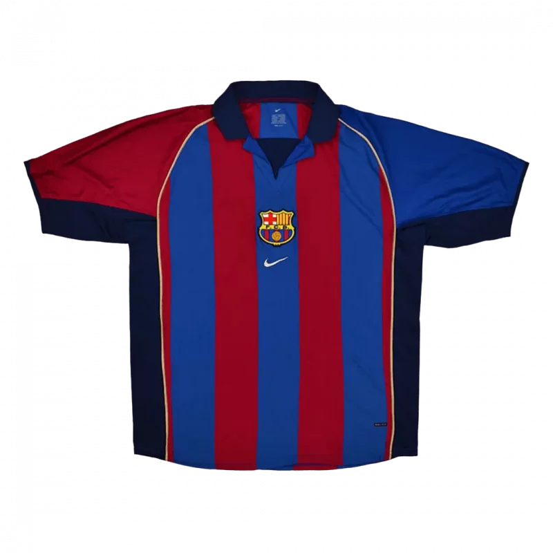 Vintage Soccer Jersey Barcelona Home 2001/02