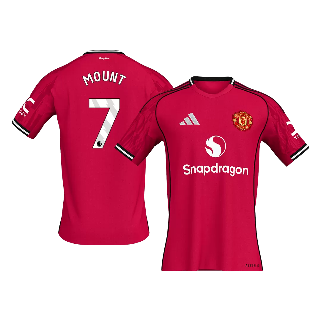 MOUNT #7 Manchester United Home Soccer Jersey 2025/26