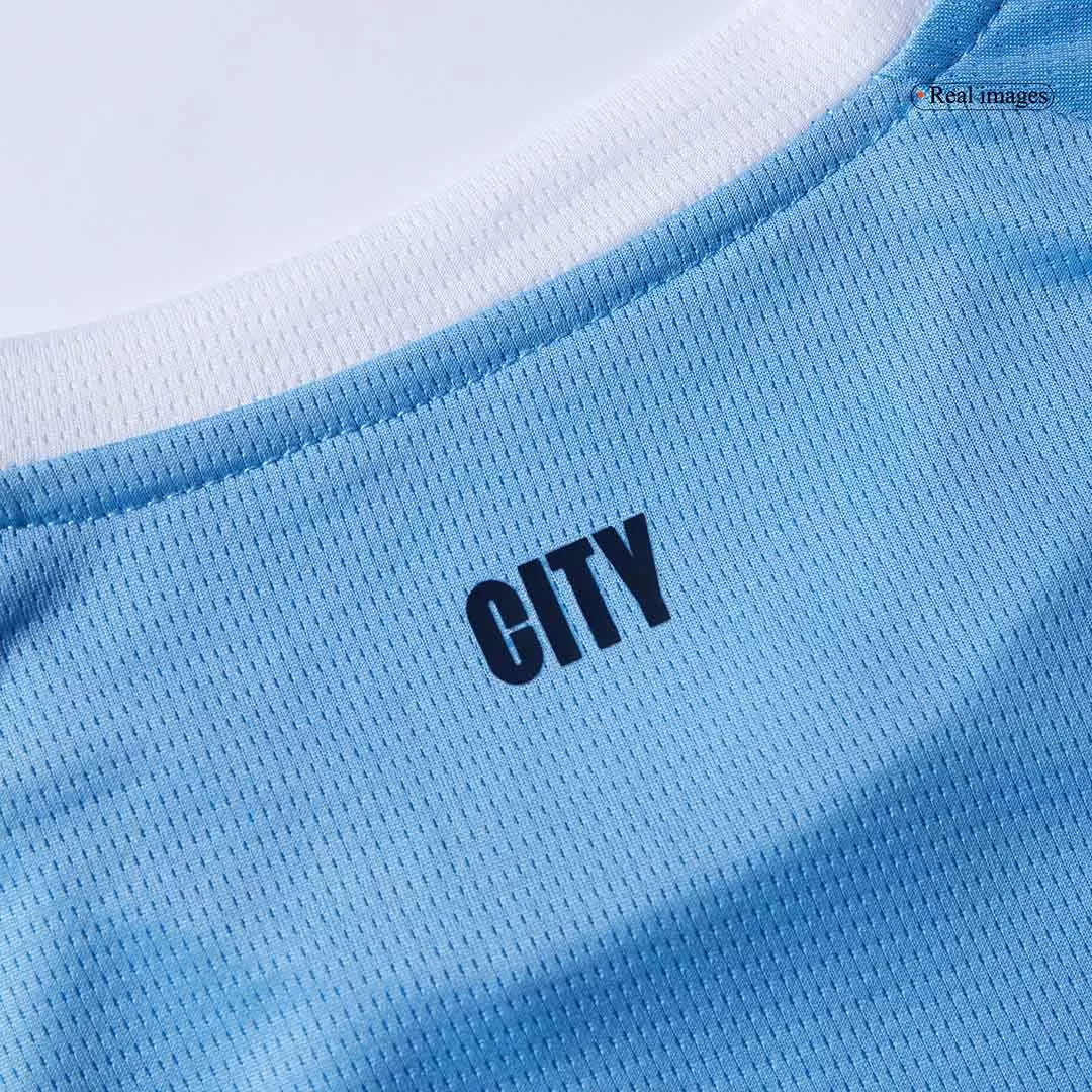 Manchester City Home Kids Soccer Jerseys Kit 2025/26 - Image 16
