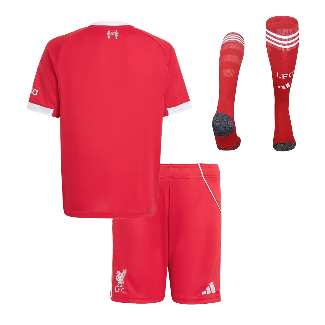 Liverpool Home Kids Soccer Jerseys Full Kit 2025/26 - Image 2