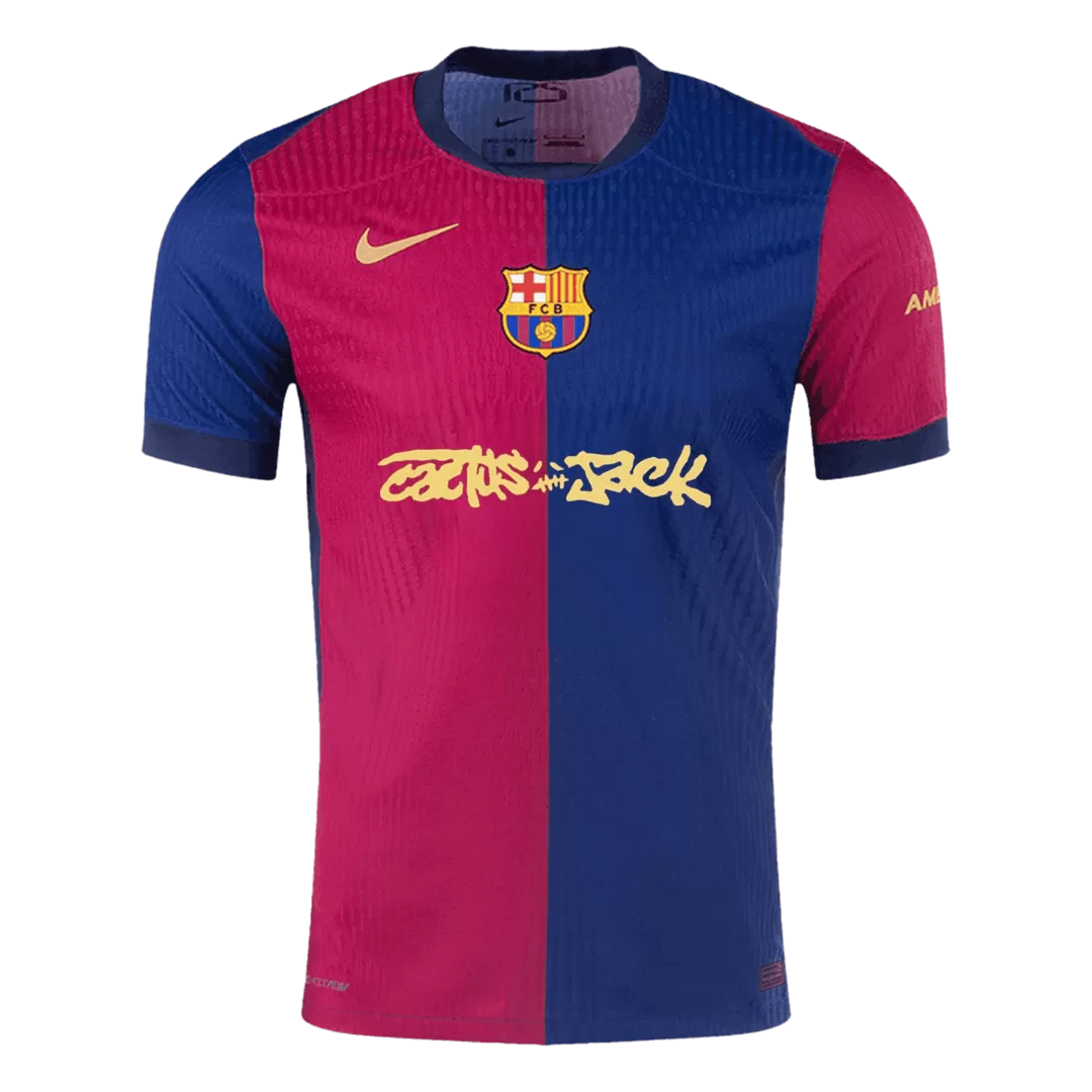 Barcelona X Travis Scott Home Authentic Soccer Jersey - Image 4