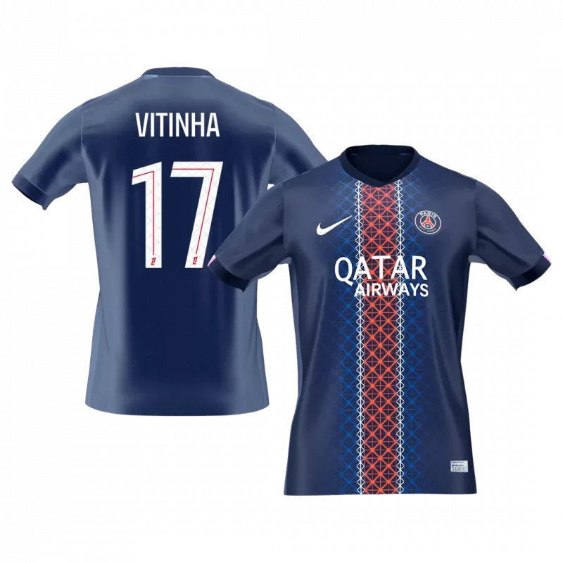 VITINHA #17 PSG Home Soccer Jersey 2025/26